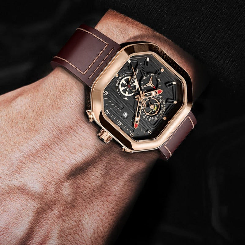 Luxus Quarz Chronograph Uhr